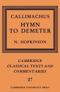 Enlarge image Cover: Callimachus: Hymn to Demeter - Cambridge University Press