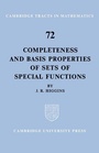 Cover: Completeness and Basis Properties of Sets of Special Functions - Cambridge University Press