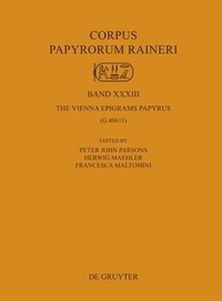 Enlarge image Cover: The Vienna Epigrams Papyrus - De Gruyter