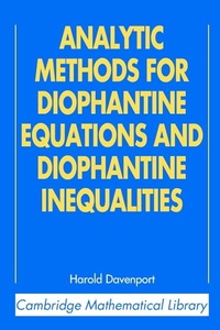 Abbildung von: Analytic Methods for Diophantine Equations and Diophantine Inequalities - Cambridge University Press