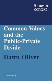 Enlarge image Cover: Common Values and the Public-Private Divide - Cambridge University Press