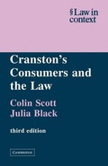 Cover: Cranston's Consumers and the Law - Cambridge University Press