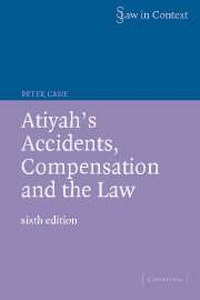 Abbildung von: Atiyah's Accidents, Compensation and the Law - Cambridge University Press