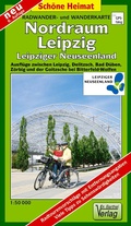 Cover: Radwander- und Wanderkarte Nordraum Leipzig - Barthel, A