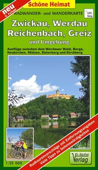 Abbildung von: Radwander- und Wanderkarte Wälder um Zwickau, Werdau, Reichenbach, Greiz und Umgebung - Barthel, A