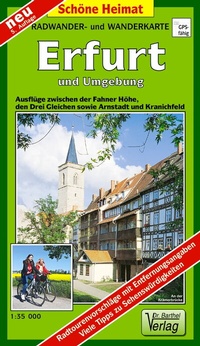 Abbildung von: Radwander- und Wanderkarte Erfurt und Umgebung - Barthel, A