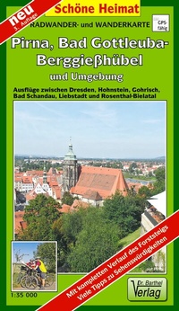 Abbildung von: Radwander- und Wanderkarte Pirna, Bad Gottleuba-Bergießhübel und Umgebung - Barthel, A