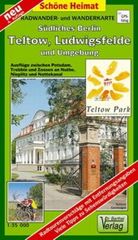 Abbildung von: Radwander- und Wanderkarte Südliches Berlin, Teltow, Ludwigsfelde und Umgebung - Barthel, A
