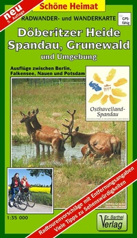 Abbildung von: Radwander- und Wanderkarte Döberitzer Heide, Spandau, Grunewald und Umgebung - Barthel, A