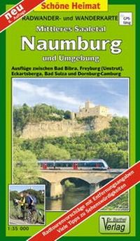 Abbildung von: Radwander- und Wanderkarte Mittleres Saaletal Naumburg und Umgebung - Barthel, A