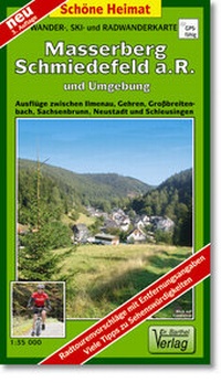 Abbildung von: Wander-, Ski- und Radwanderkarte Masserberg Schmiedefeld a.R. und Umgebung - Barthel, A