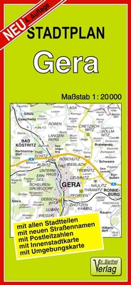 Abbildung von: Stadtplan Gera - Barthel, A