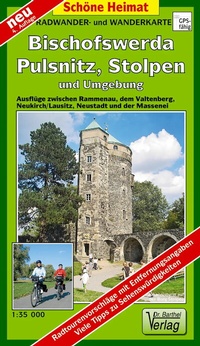 Abbildung von: Radwander- und Wanderkarte Bischofswerda, Pulsnitz, Stolpen und Umgebung - Barthel, A