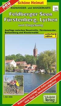 Abbildung von: Radwander- und Wanderkarte Feldberger Seen, Fürstenberg, Lychen und Umgebung - Barthel, A