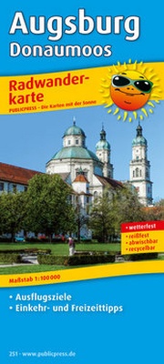 Abbildung von: Radwanderkarte Augsburg - Donaumoos - PUBLICPRESS