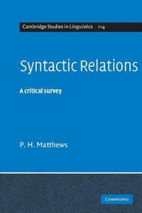 Enlarge image Cover: Syntactic Relations - Cambridge University Press