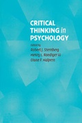 Cover: Critical Thinking in Psychology - Cambridge University Press