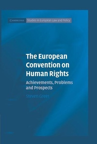 Enlarge image Cover: The European Convention on Human Rights - Cambridge University Press