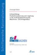 Cover: Echtzeitf&auml;hige Produktionsplanung und -regelung in der Auftragsabwicklung des Maschinen- und Anlagenbaus - Apprimus Verlag