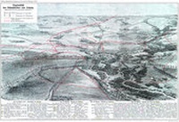 Abbildung von: Historische Landkarte: Völkerschlacht bei Leipzig am 16. und 18. Oktober 1813 aus Vogelsicht ( (A2 gefaltet auf A4) - Verlag Rockstuhl