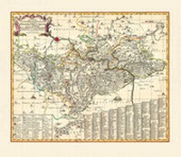 Abbildung von: Historische Karte: Ämter Pirna, Hohnstein, mit Lohmen, Dippoldiswalde und Grillenburg, 1757 - Verlag Rockstuhl