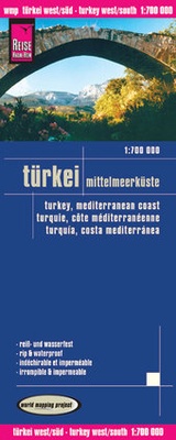 Abbildung von: Reise Know-How Landkarte Türkei - Mittelmeerküste (1:700.000) - Reise Know-How Verlag Peter Rump GmbH