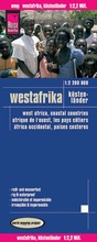 Cover: Reise Know-How Landkarte Westafrika, K&uuml;stenl&auml;nder (1:2.200.000) : Senegal bis Nigeria - Reise Know-How Verlag Peter Rump GmbH