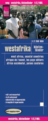 Abbildung von: Reise Know-How Landkarte Westafrika, Küstenländer (1:2.200.000) : Senegal bis Nigeria - Reise Know-How Verlag Peter Rump GmbH