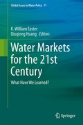 Cover: Water Markets for the 21st Century - Springer