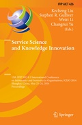 Cover: Service Science and Knowledge Innovation - Springer