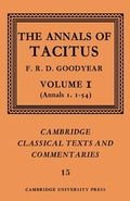 Cover: The Annals of Tacitus: Volume 1, Annals 1.1-54 - Cambridge University Press