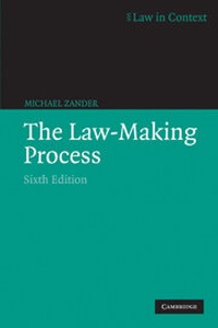 Enlarge image Cover: The Law-Making Process - Cambridge University Press
