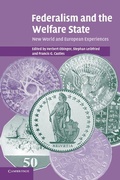 Cover: Federalism and the Welfare State - Cambridge University Press