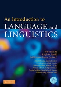 Enlarge image Cover: An Introduction to Language and Linguistics - Cambridge University Press