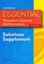 Cover: Essential Standard General Maths First Edition Solution Supplement - Cambridge University Press