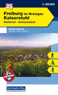 Abbildung von: Freiburg im Breisgau - Kaiserstuhl, Glottertal, Schauinsland - Kümmerly+Frey