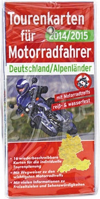 Abbildung von: Tourenkarten für Motorradfahrer Deutschland/Alpenländer 2014/2015 - Naumann & Göbel