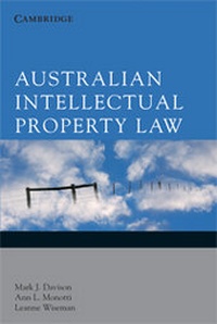Enlarge image Cover: Australian Intellectual Property Law - Cambridge University Press