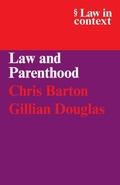 Cover: Law and Parenthood - Cambridge University Press