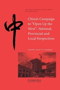 Cover: China's Campaign to 'Open up the West' - Cambridge University Press