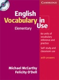 Cover: English Vocabulary in Use Elementary Book and CD-ROM - Cambridge University Press