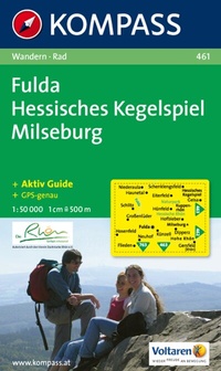 Abbildung von: KOMPASS Wanderkarte 461 Fulda - Hessisches Kegelspiel - Milseburg 1:50.000 - KOMPASS-Karten