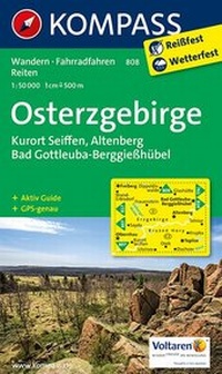 Abbildung von: KOMPASS Wanderkarte Osterzgebirge - KOMPASS-Karten