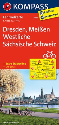 Abbildung von: KOMPASS Fahrradkarte Dresden, Meißen, Westliche Sächsische Schweiz - KOMPASS-Karten