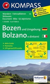 Abbildung von: KOMPASS Wanderkarte Bozen und Umgebung /Bolzano e dintorni - KOMPASS-Karten