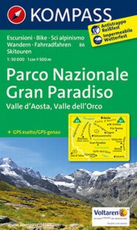 Abbildung von: Parco Nazionale Gran Paradiso - Valle d'Aosta - Valle dell'Orco - KOMPASS-Karten