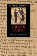 Cover: The Cambridge Companion to Greek Lyric - Cambridge University Press