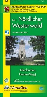 Abbildung von: Nördlicher Westerwald. Blatt 1 (WR), Altenkirchen, Hamm (Sieg) - Landesamt für Vermessung und Geobasisinformation Rheinland-Pfalz