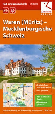 Abbildung von: Rad- und Wanderkarte Waren (Müritz) - Mecklenburgische Schweiz - Klemmer-Verlag