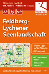 Abbildung von: Klemmer Pocket Rad-, Wander- und Paddelkarte Felberg-Lychener Seenlandschaft - Klemmer-Verlag
